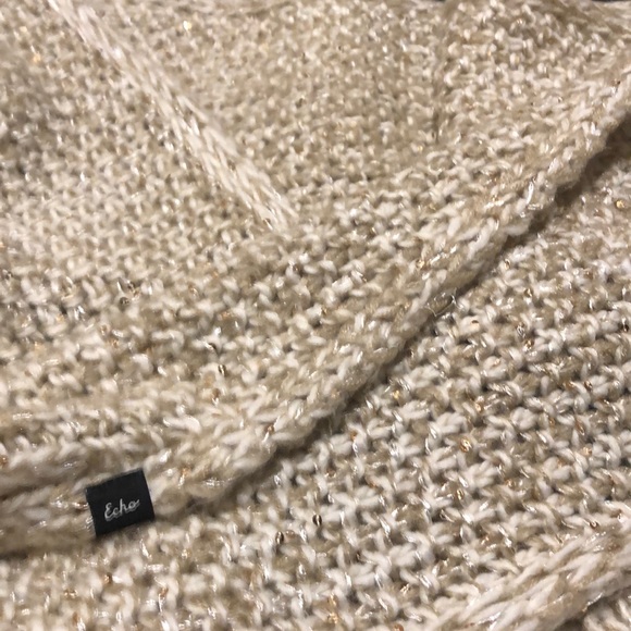 🎃4/20🎃Echo knit scarf gold glittery worm - Picture 6 of 6